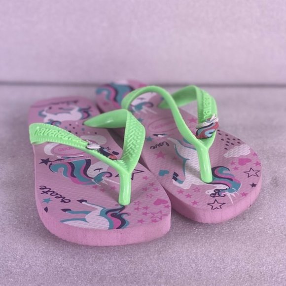 havaianas unicorn flip flops